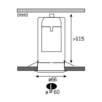 Встраиваемый светильник Paulmann Deco Pipe 98502