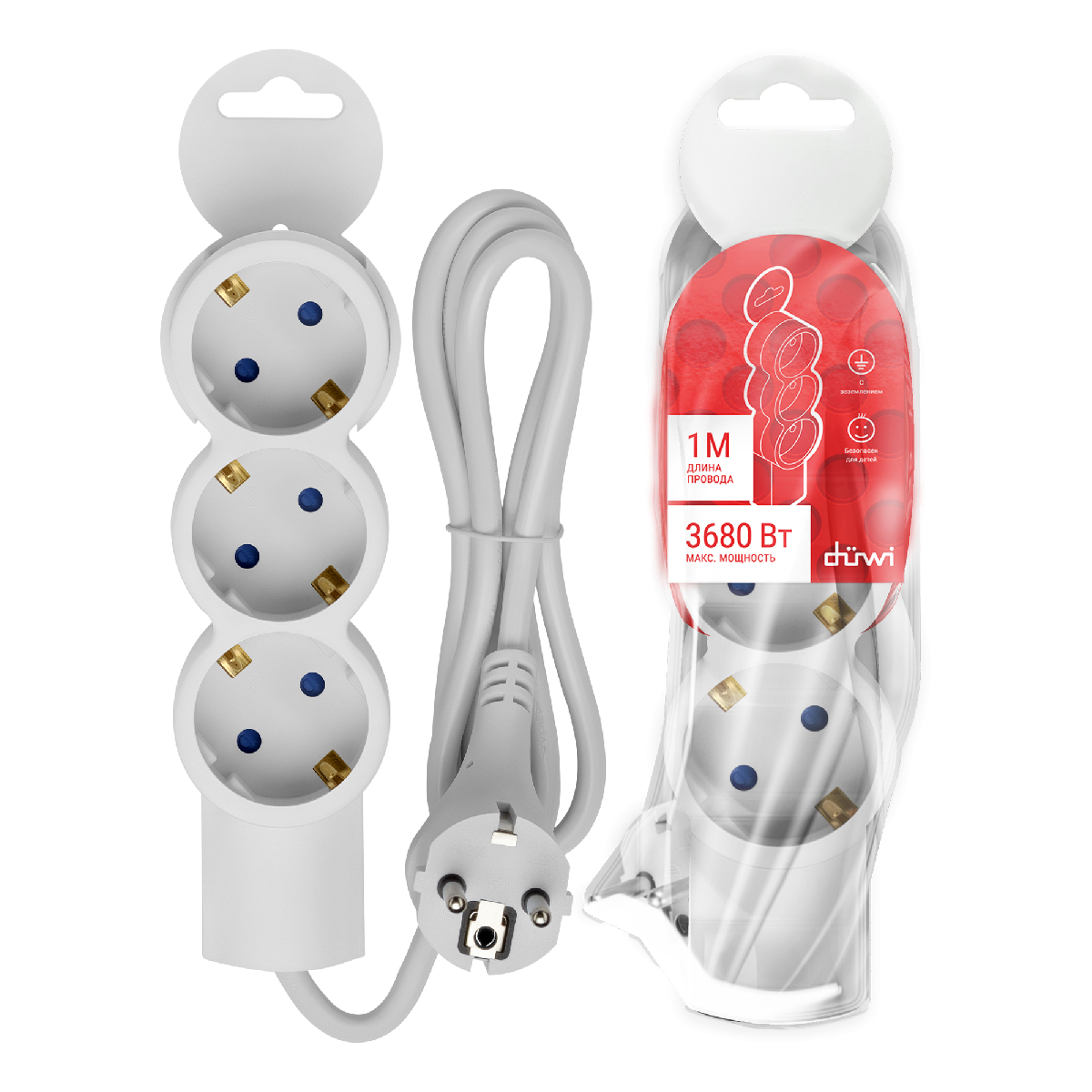 Удлинитель бытовой Duwi 32072 2