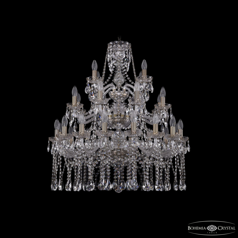 Подвесная люстра второго света Bohemia Ivele Crystal 1413/16+8+4/300/3d Pa