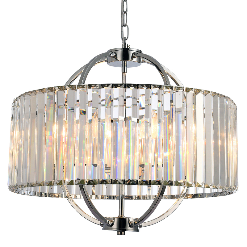 Подвесная люстра Natali Kovaltseva PLAZA 81408/5C CHROME