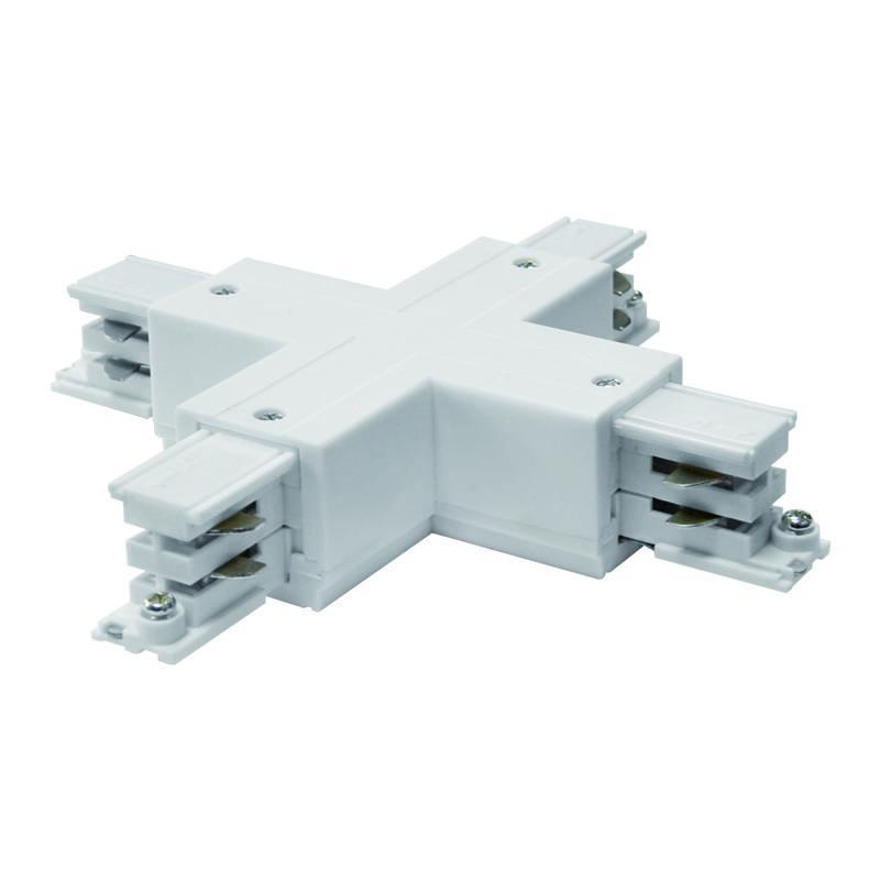 Соединитель для шинопроводов Х-образный (09747) Uniel UBX-A41 White