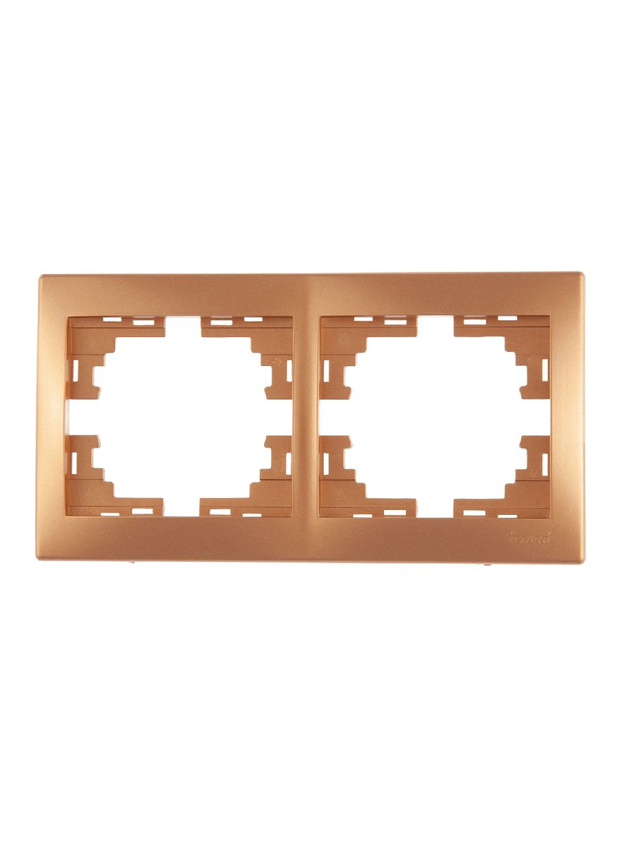 Рамка 2-местная горизонтальная Lezard Mira 701-1300-147