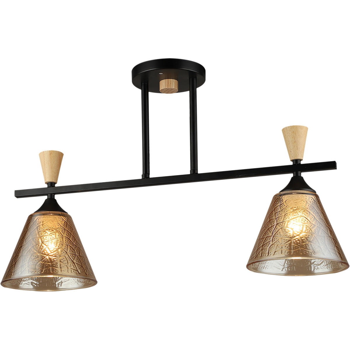 Потолочный светильник Reluce 04864-0.3-02 BK+WOOD