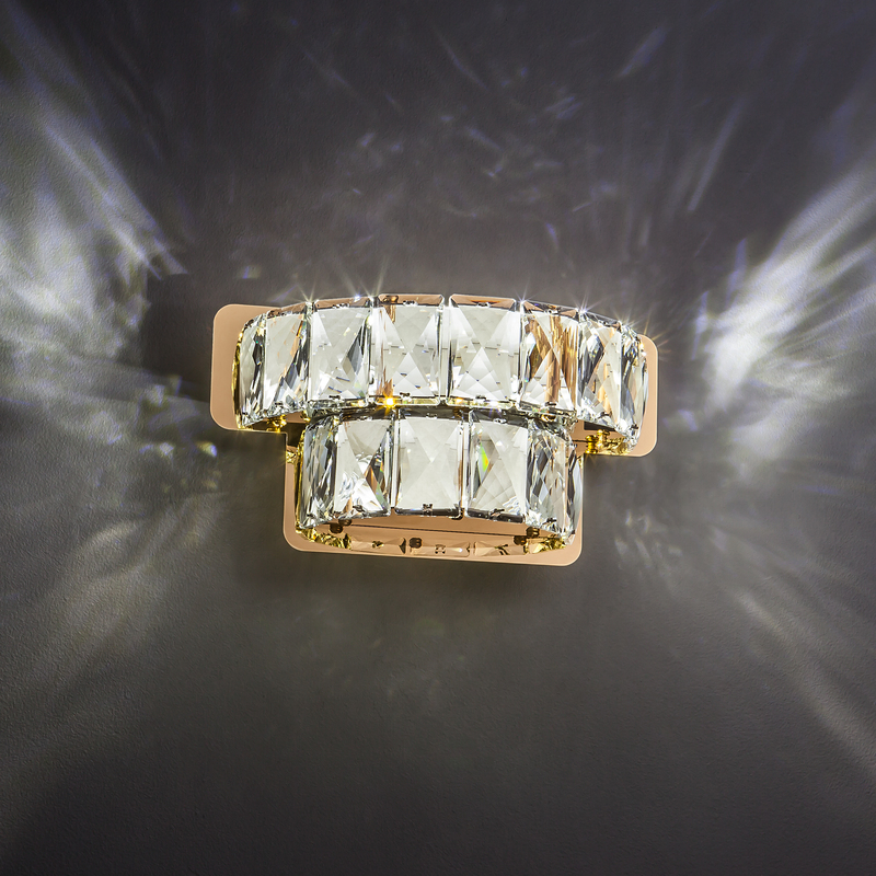 Настенный светодиодный светильник Eurosvet Grasia 90059/2 золото