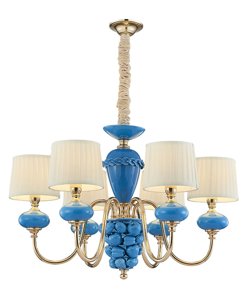 Подвесная люстра Lumien Hall Макей 1031/6H-GD-PBL-WT