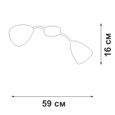 Потолочный светильник Vitaluce V3750/2PL