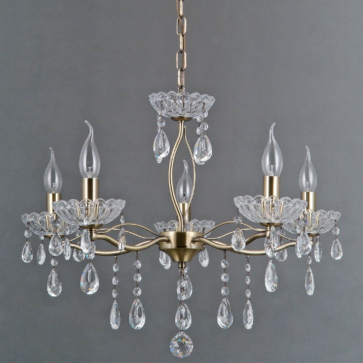 Подвесная люстра Illumico IL0265-5PSQ-24 AB CASTOR