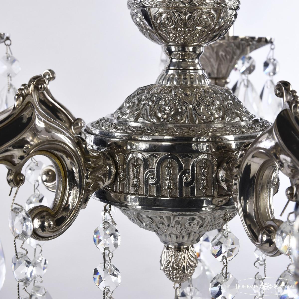 Подвесная люстра Bohemia Ivele Crystal Verona 72102/5/125 B Ni