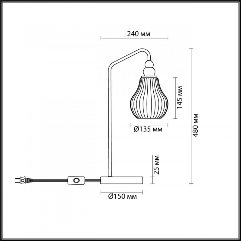Настольная лампа Lumion Eleonora 4562/1T