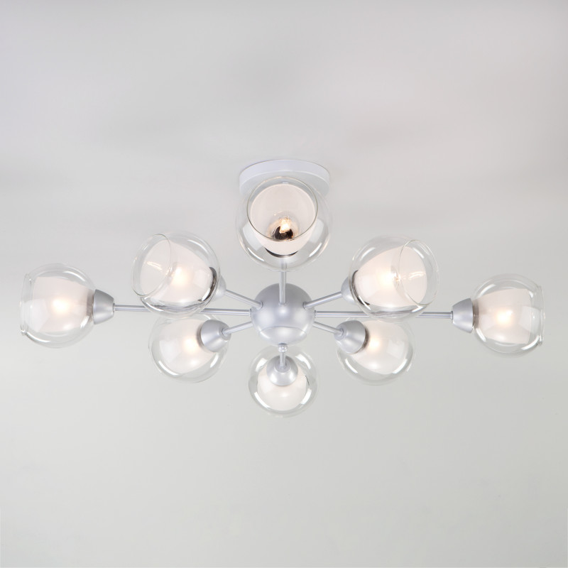 Люстра на штанге Eurosvet 30163/8 матовое серебро