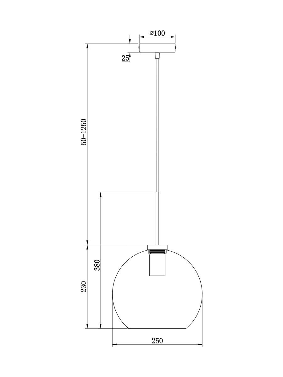 Подвесной светильник Freya Bravis FR8003PL-01BS