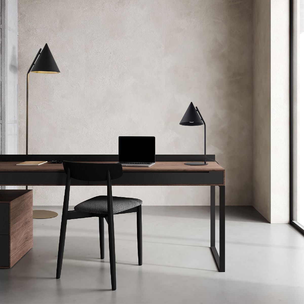 Торшер черный TK Lighting 16010 Cono a068483