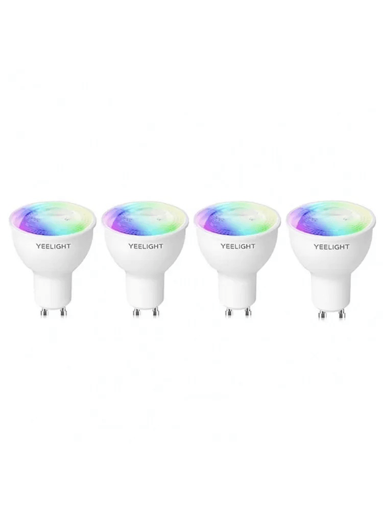 Светодиодная умная лампа (4 шт.) Yeelight Smart bulb(Multicolor) GU10 4,5W 2700/6500K YGYC0120004WTEU