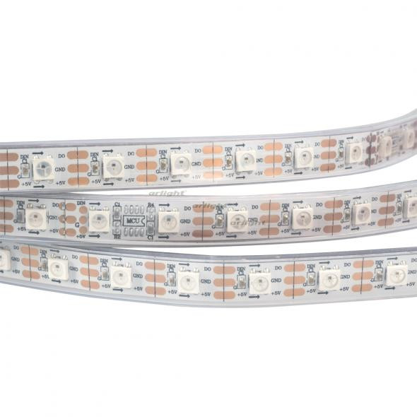 Светодиодная лента Arlight SPI-5000P-AM 5V RGB (5060, 300 LED x1, 2812) 022185