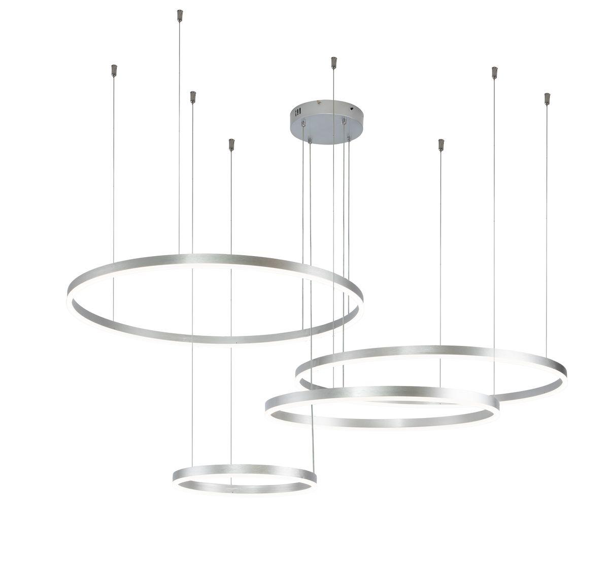 Подвесная люстра Indigo Galass 14001/4P Silver V000016L