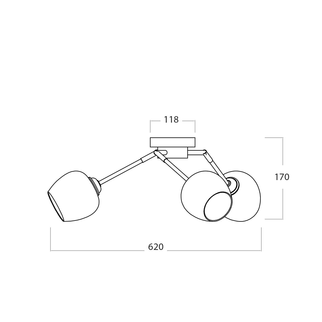 Потолочная люстра Escada Miley 1176/3P