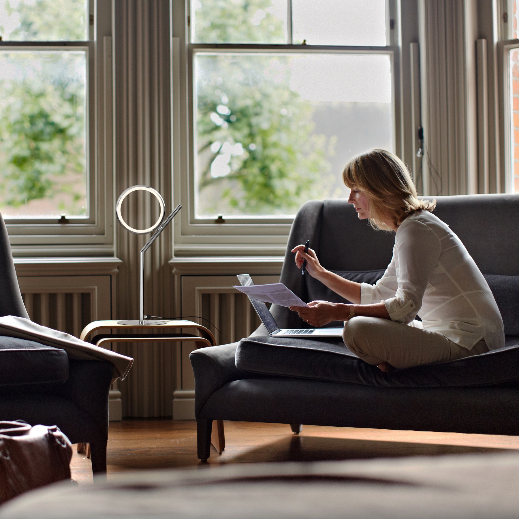 Настольная лампа Mantra Olimpia Cromo 6596