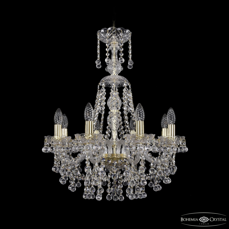 Подвесная люстра Bohemia Ivele Crystal 1409/8/195/XL-68 G