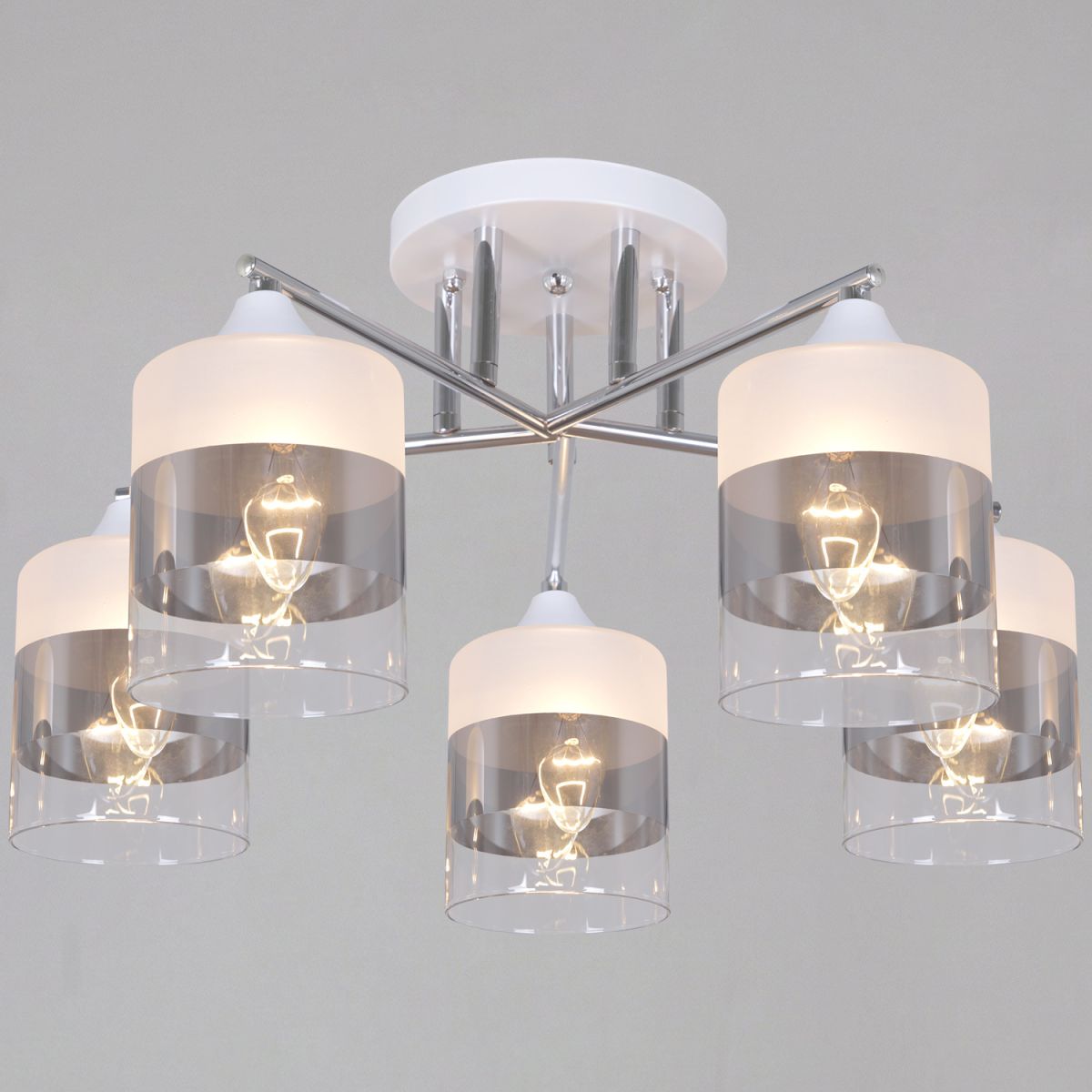 Потолочная люстра Reluce 06916-0.3-05 WH+CR