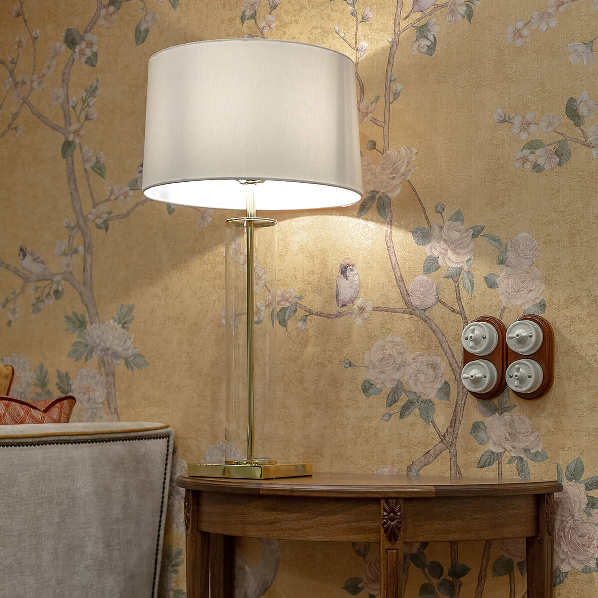 Выключатель Werkel на 4 положения двухклавишный Retro белый WL18-01-05 4690389100581