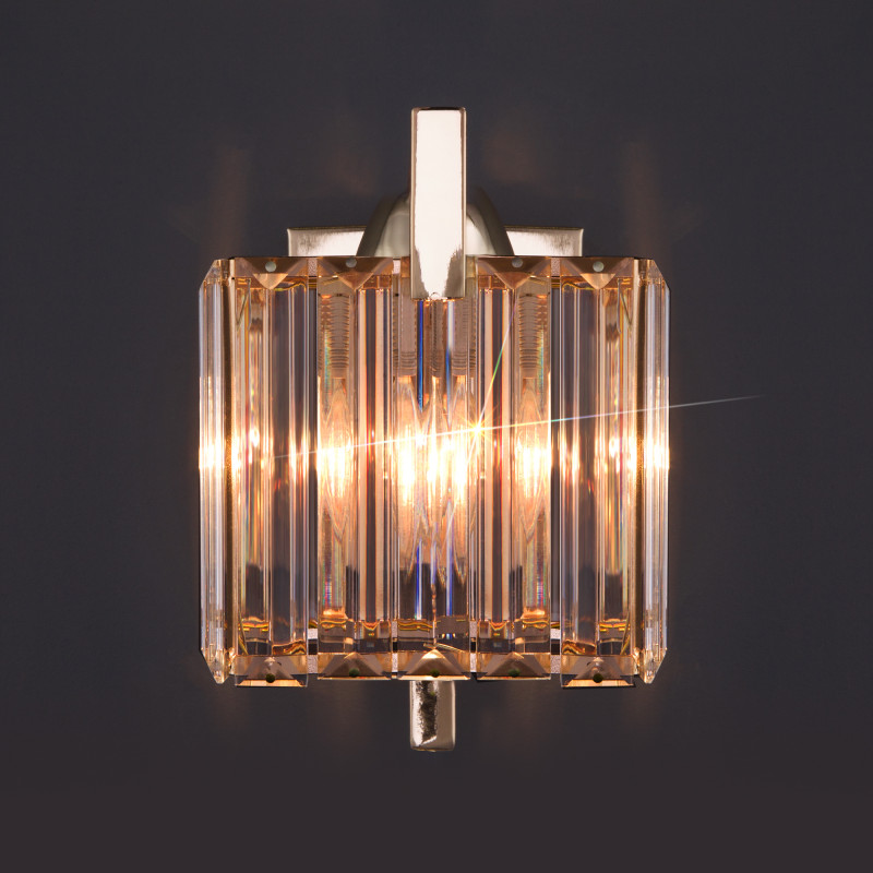 Бра Eurosvet April 10117/1 золото/прозрачный хрусталь Strotskis