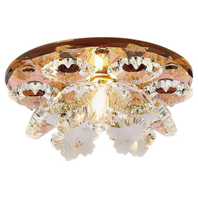 Встраиваемый светильник Ambrella Light Crystal K440 BR