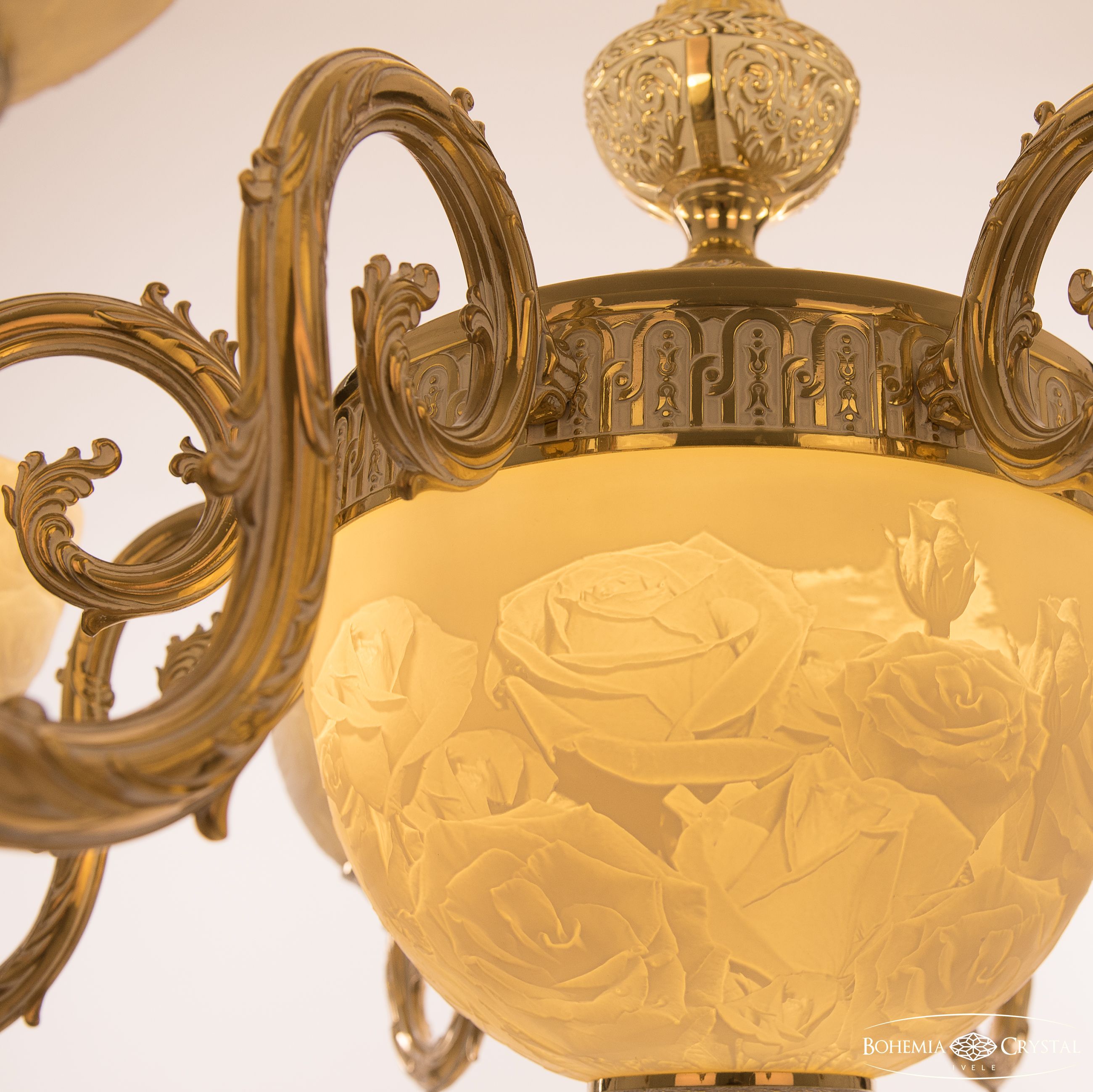 Подвесная люстра Bohemia Ivele Crystal Florence 71203P/8/210 GW P1 U Rose