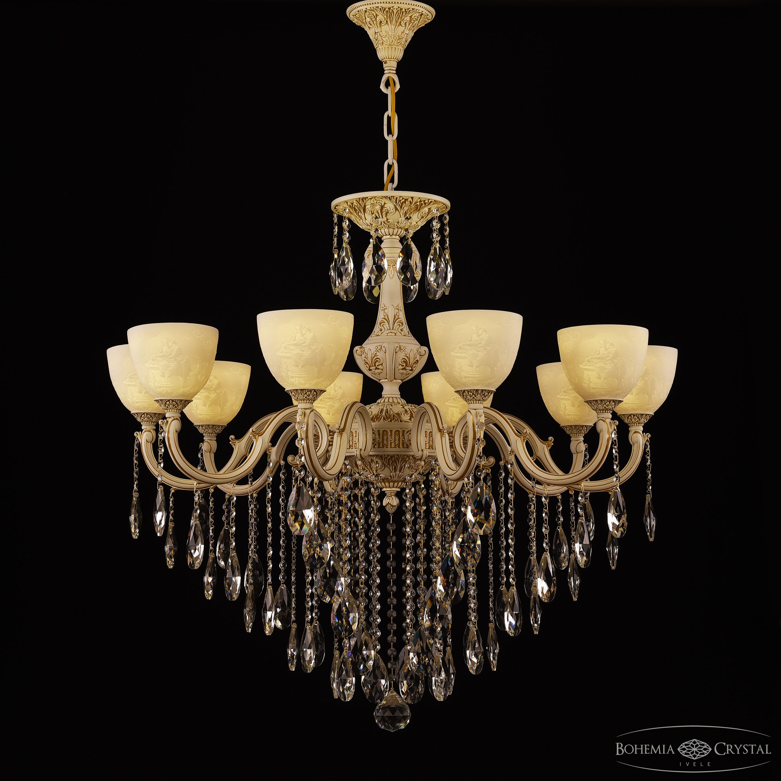 Подвесная люстра Bohemia Ivele Crystal AL78101/10/300 B WMG P1 U Pair