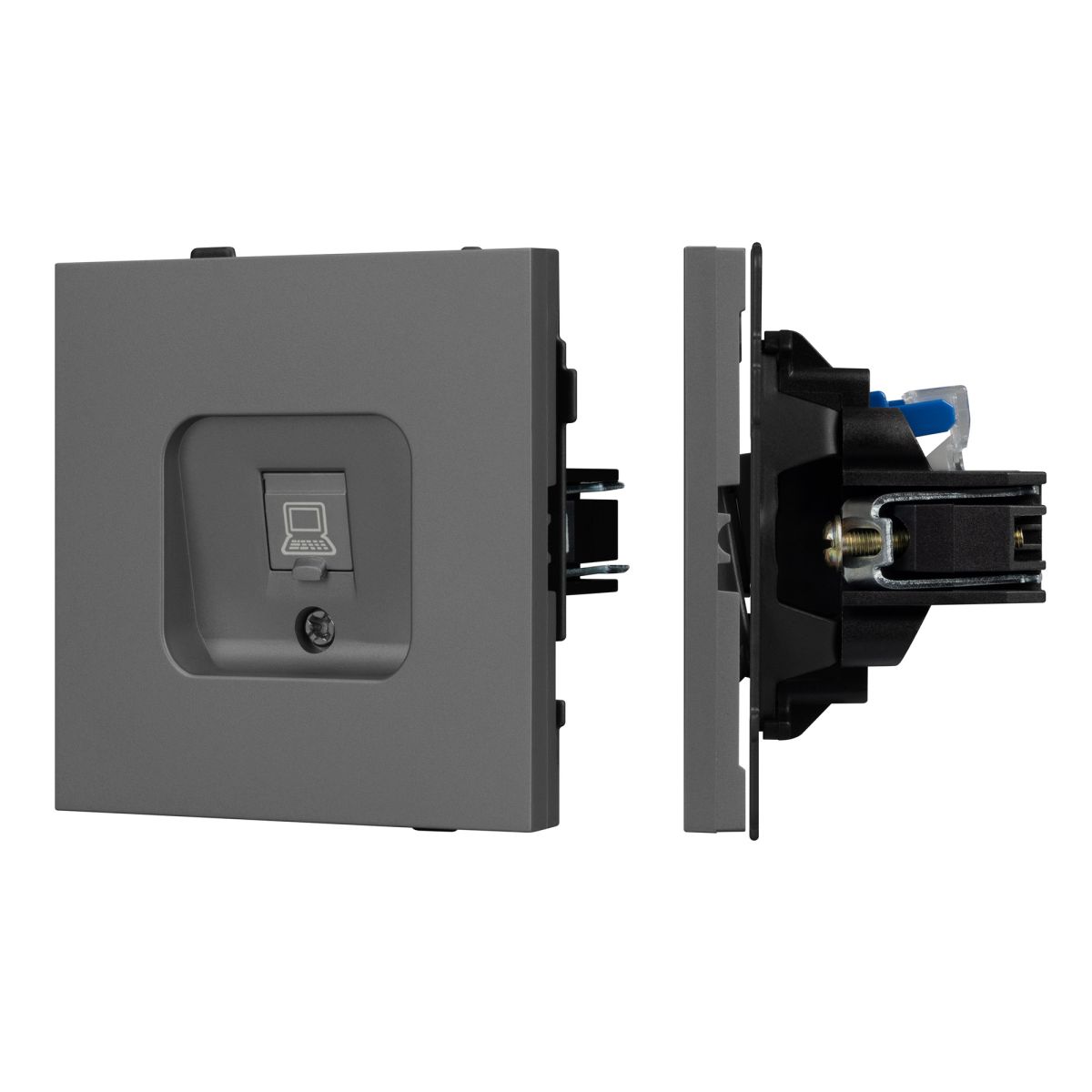 Механизм компьютерной розетки Arlight SCT-TENDO-MPC1-SFPL-GR (RJ-45, CAT6) 054593