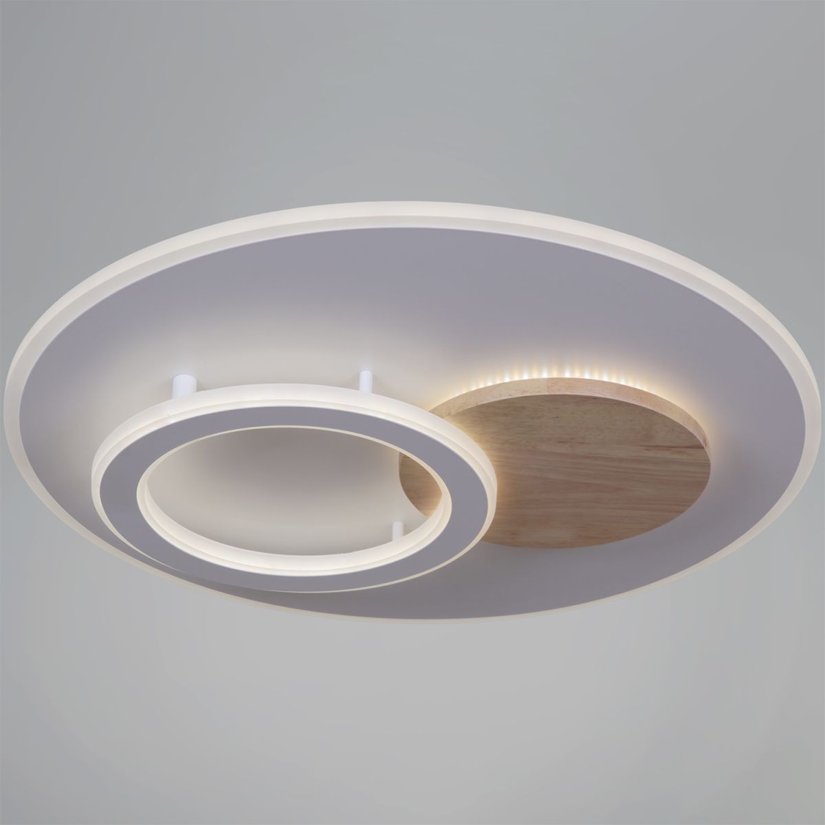 Потолочная люстра Reluce 08397-0.5-470 WH+WOOD