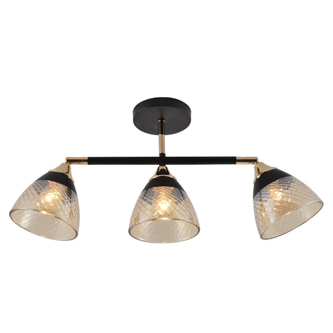 Спот потолочный на штанге Seven Fires Kelemen SF3379/3C-BK-FGD-AM