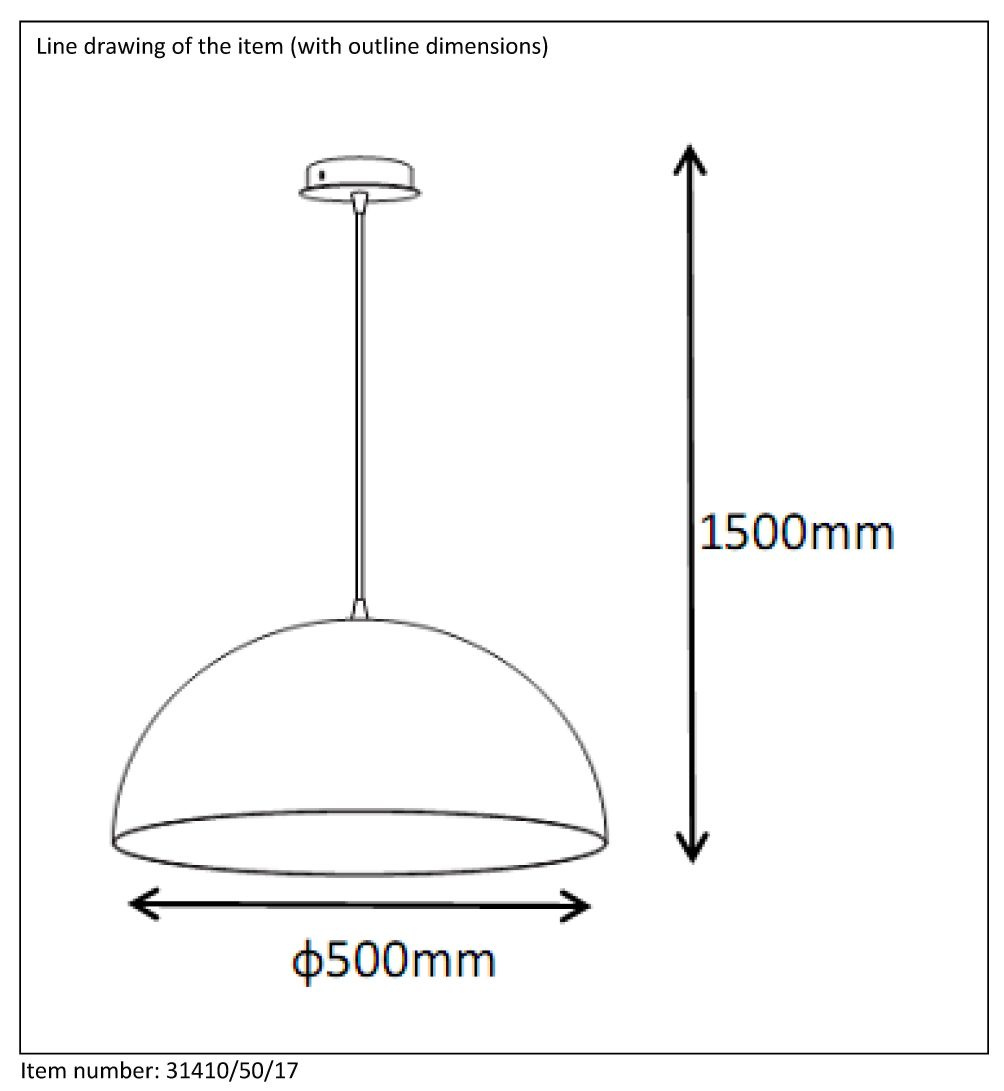 Подвесной светильник Lucide Riva 31410/50/17