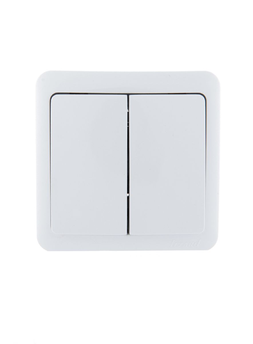 Выключатель двойной Lezard Viola 751-0200-101