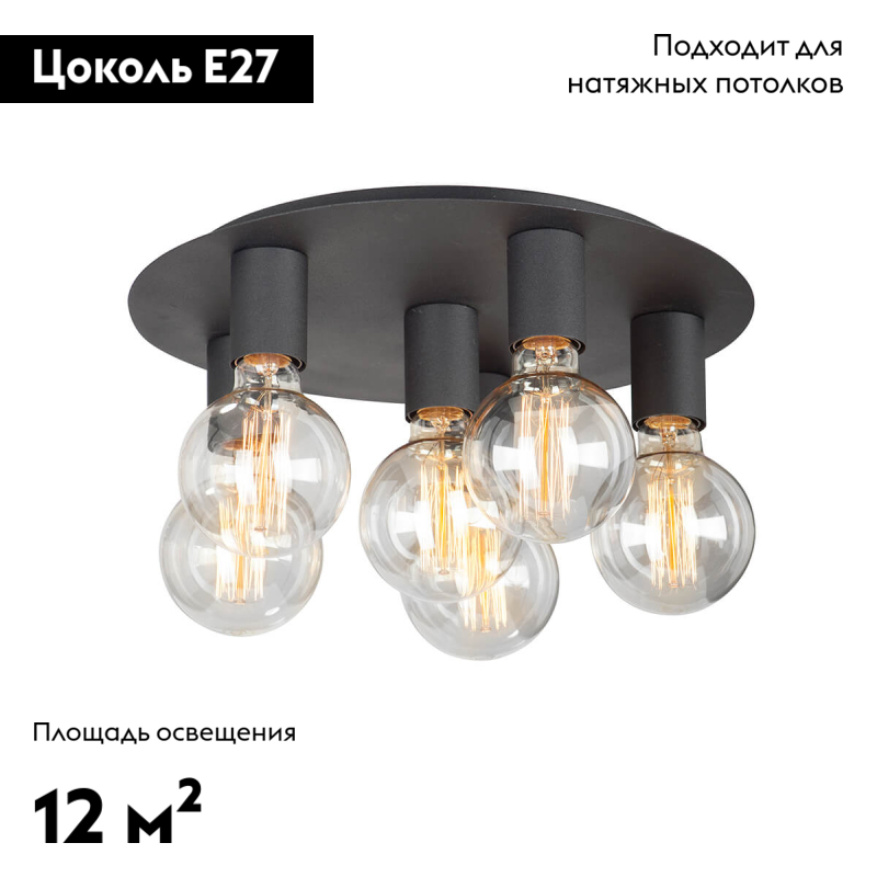 Потолочная люстра Vitaluce V4969-1/6PL