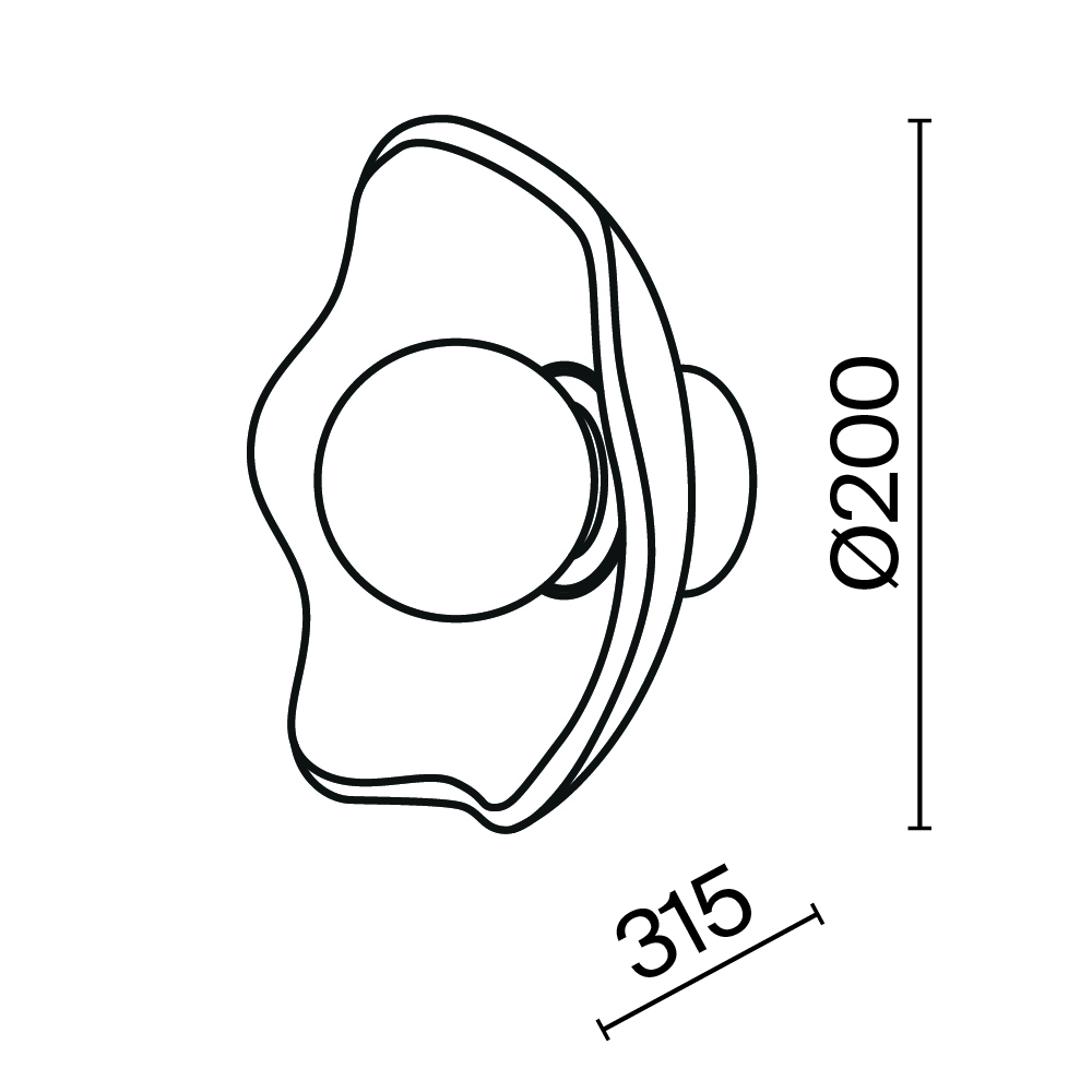 Настенный светильник Maytoni Miracle MOD207WL-01BS
