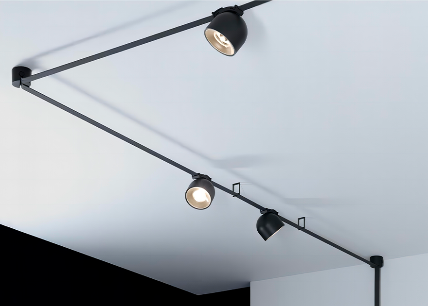 Трековый светильник Luminotti Diossa Ciano L.504.12.4K.BK