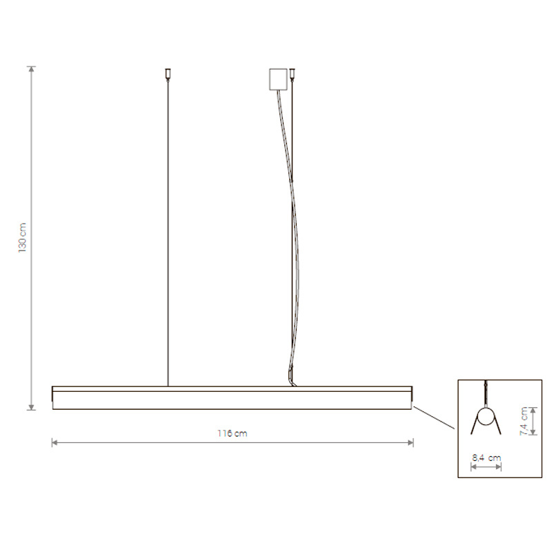 Подвесной светодиодный светильник Nowodvorski A LED 8904