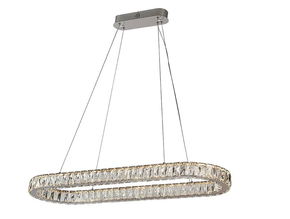 Подвесная люстра Newport 8580/90 C oval chrome М0071380