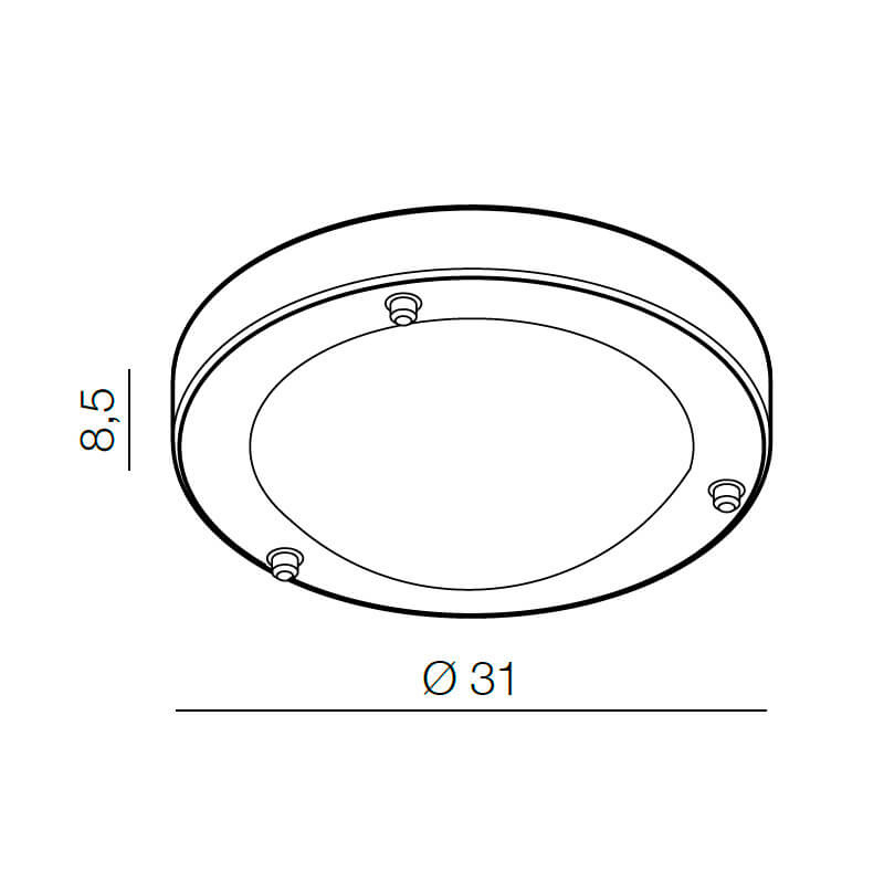 Накладной светильник Azzardo Umbra 31 AZ1597