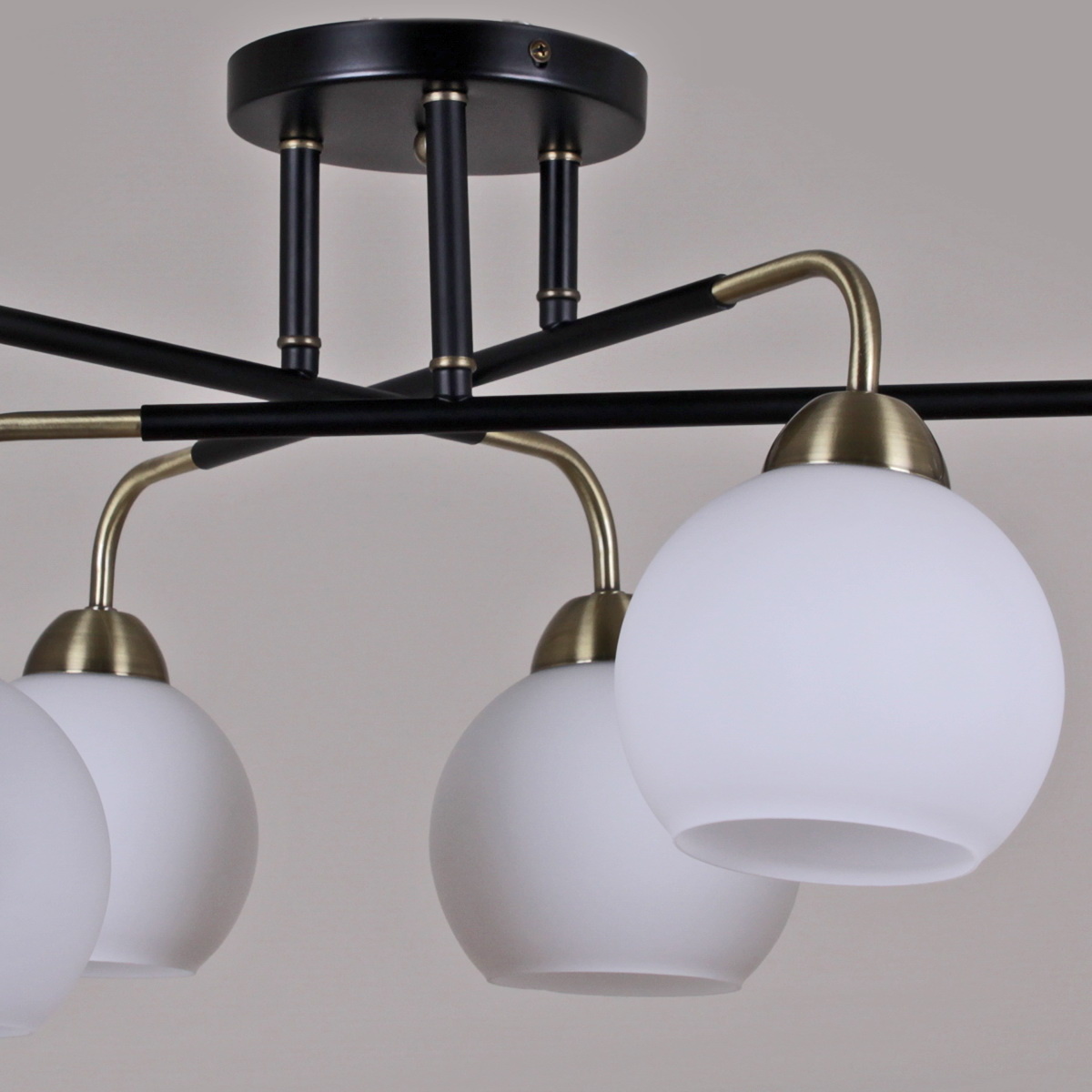 Люстра на штанге Illumico IL0252-6CSQ-79 BK AB