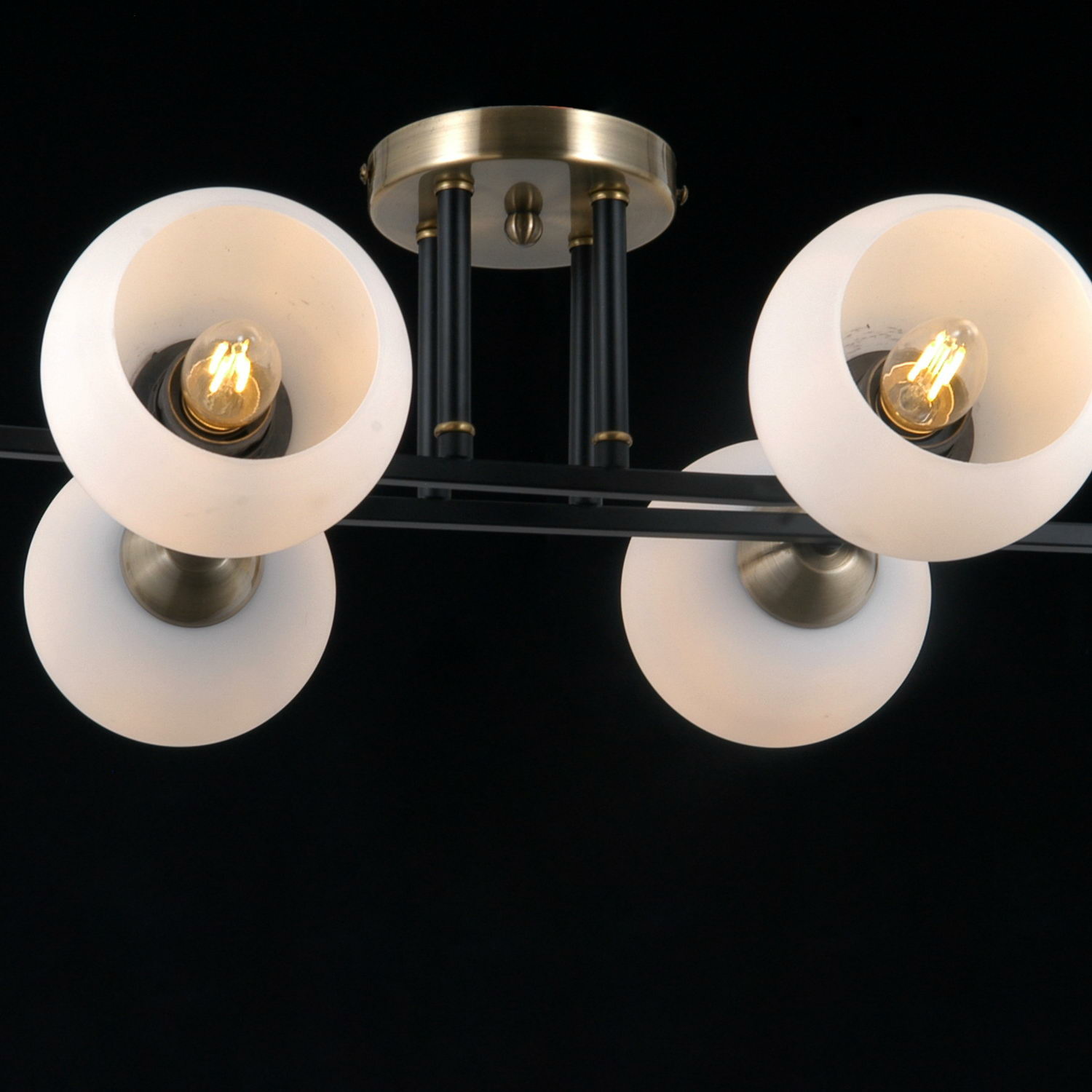 Люстра на штанге Illumico IL0395-6CBSQ-79 BK WT