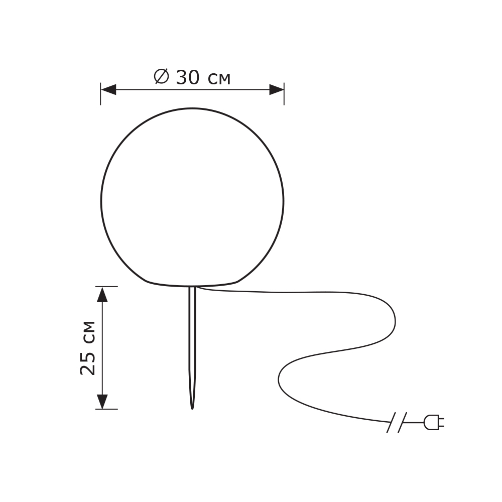 Грунтовый светильник LightHall Breeze 30 LH042005