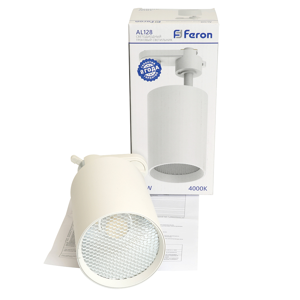Трековый однофазный светильник Feron AL128 48918