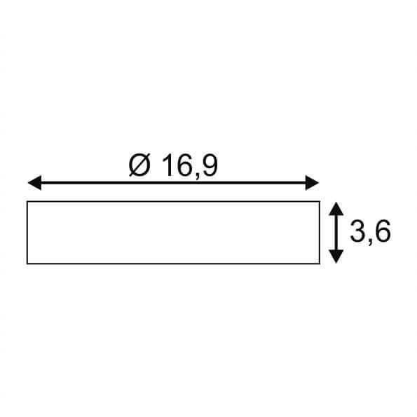 Потолочный светодиодный светильник SLV Senser Round 162903