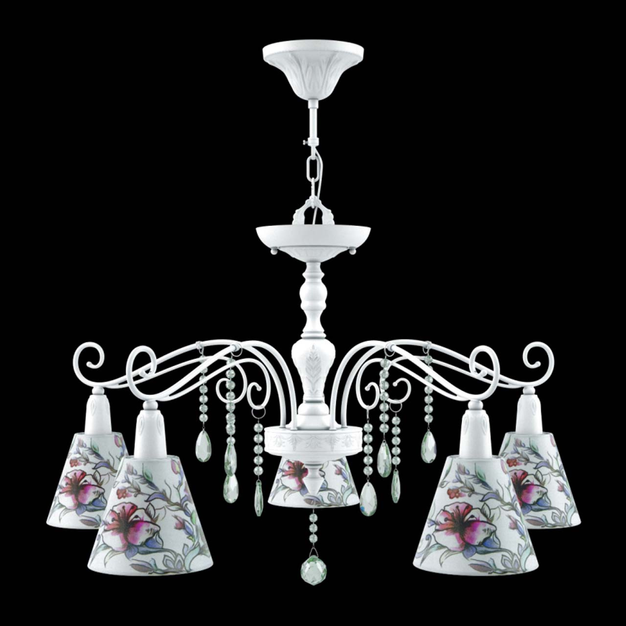 Подвесная люстра Lamp4you Provence E4-05-WM-LMP-O-13-CRL-E4-05-GR-DN
