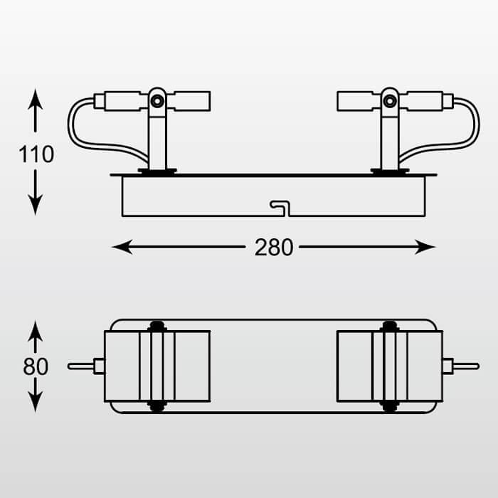 Светодиодный спот Zumaline Costa CK170208-2