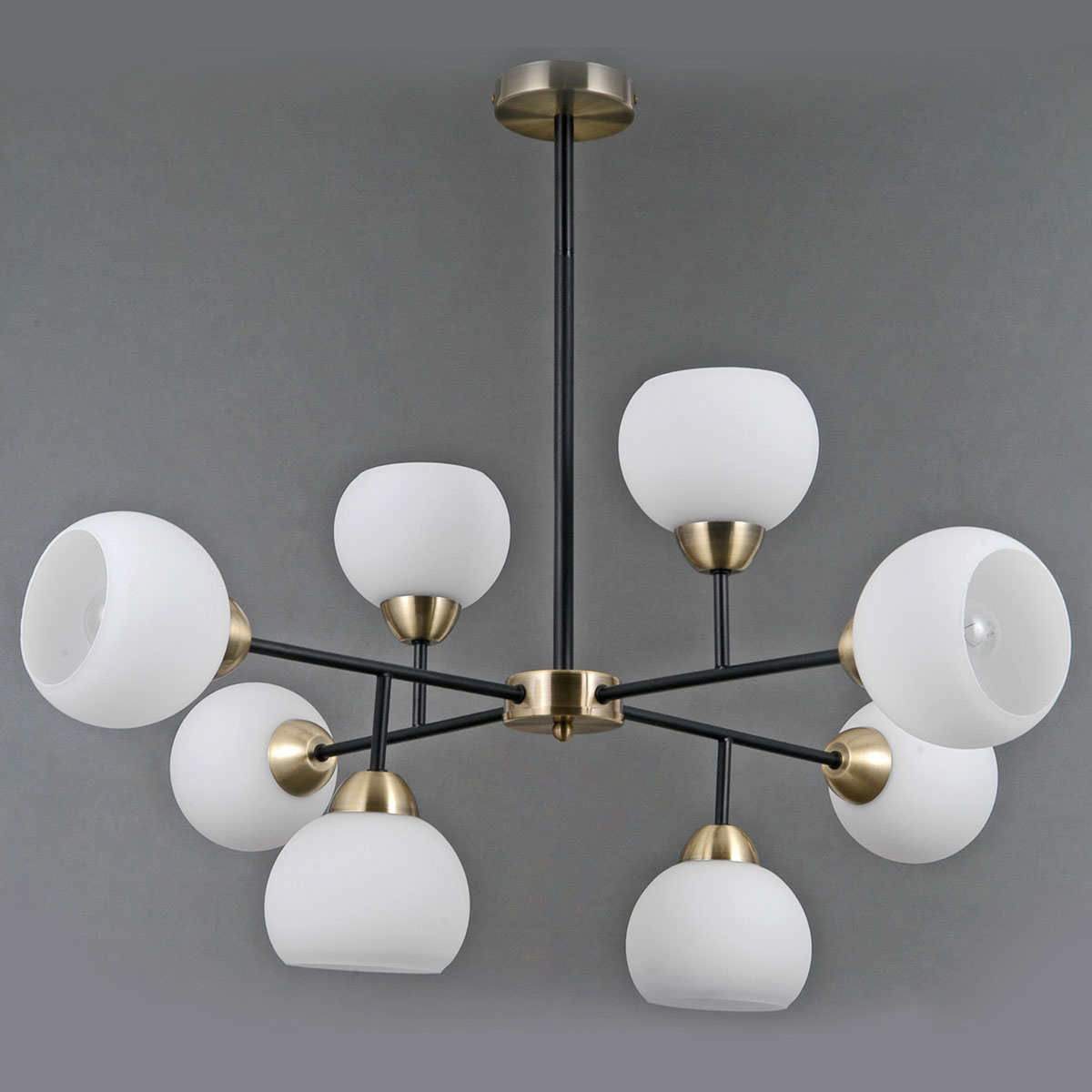 Люстра на штанге Illumico IL0440-8PSQ-79 AB BK