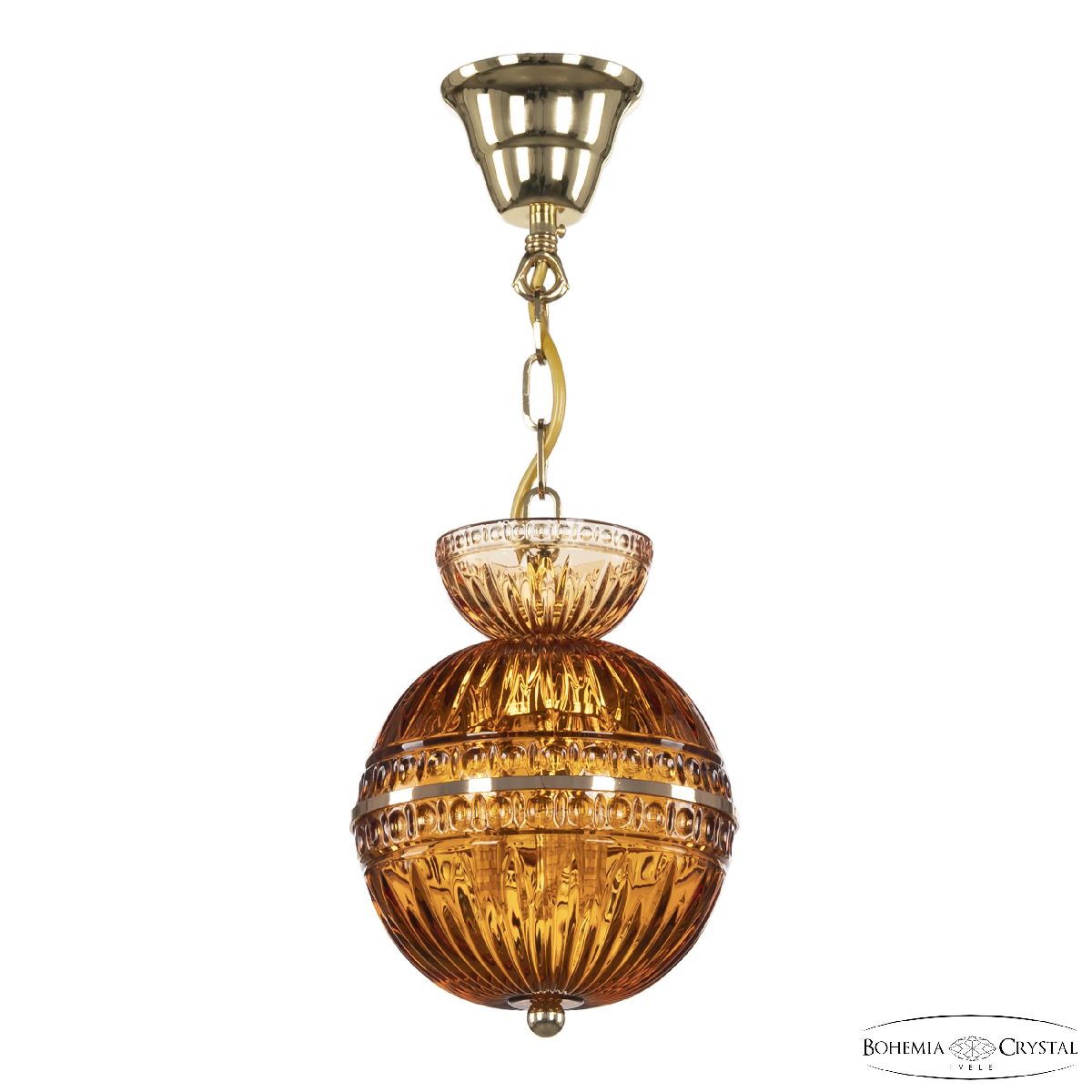Подвесной светильник Bohemia Ivele Crystal 5480/17 G Amber/M-1G