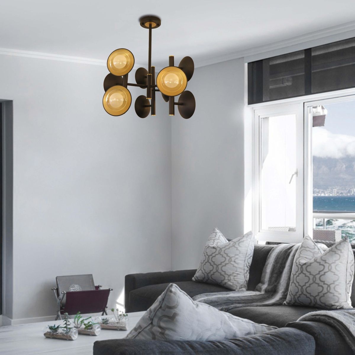 Люстра на штанге Alfa Light F3224-30