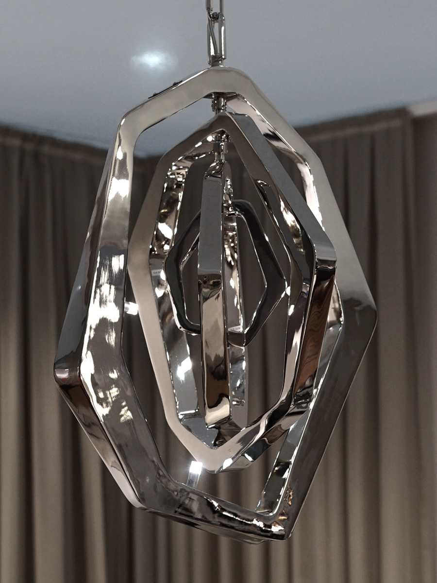 Подвесной светильник DeLight Collection Hardy P68020M-7 nickel